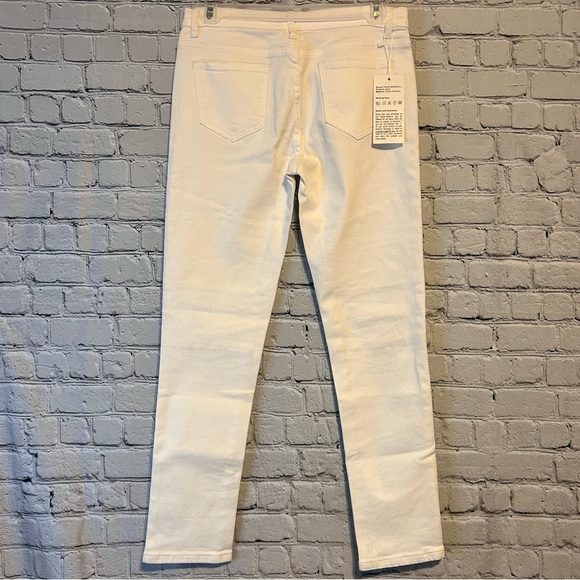 NWT Girls Fred Marshall White Stretch Jeans- 12 - Picture 5 of 13